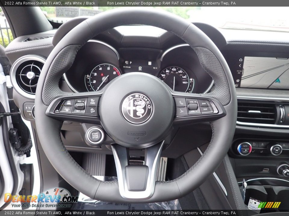 2022 Alfa Romeo Stelvio Ti AWD Steering Wheel Photo #19