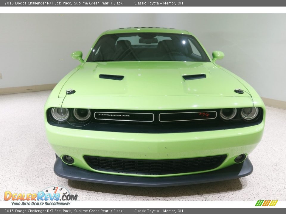 2015 Dodge Challenger R/T Scat Pack Sublime Green Pearl / Black Photo #2