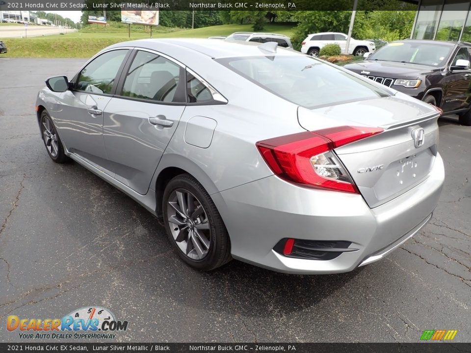 2021 Honda Civic EX Sedan Lunar Silver Metallic / Black Photo #3