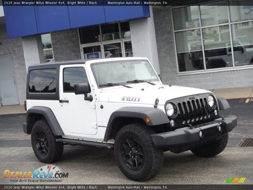 2016 Jeep Wrangler Willys Wheeler 4x4 Bright White / Black Photo #1