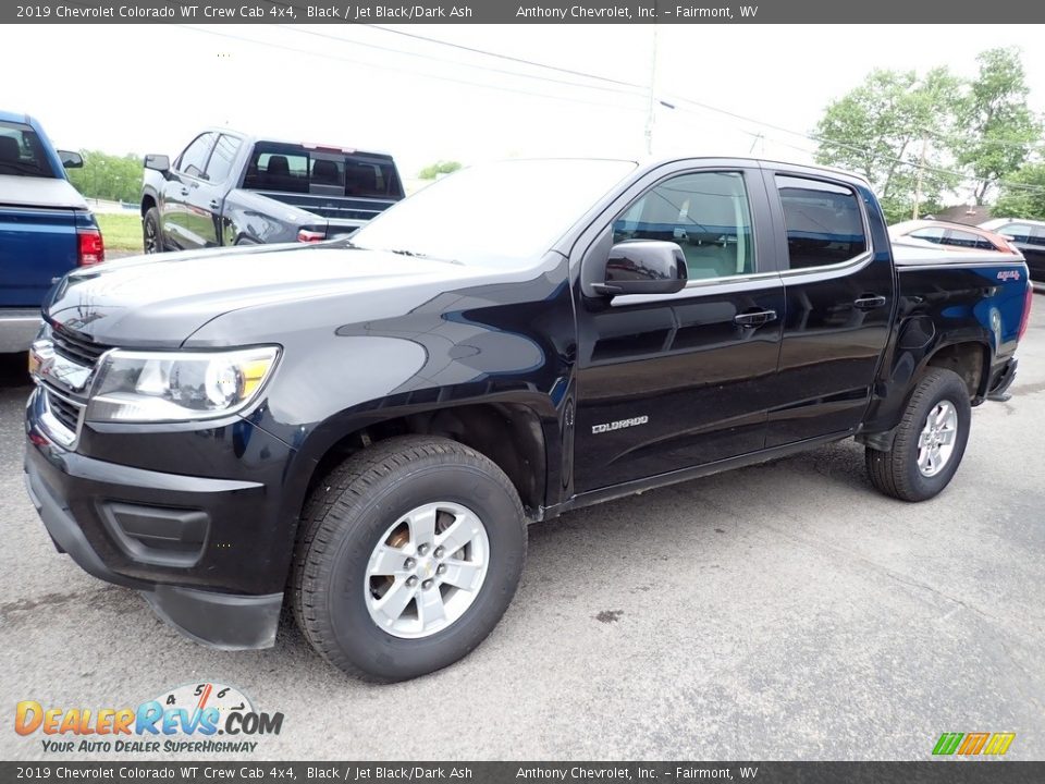 2019 Chevrolet Colorado WT Crew Cab 4x4 Black / Jet Black/Dark Ash Photo #8