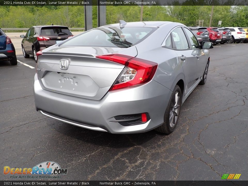 2021 Honda Civic EX Sedan Lunar Silver Metallic / Black Photo #6