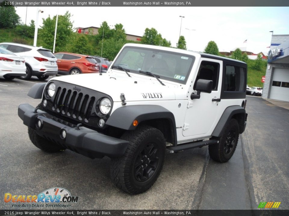 2016 Jeep Wrangler Willys Wheeler 4x4 Bright White / Black Photo #8