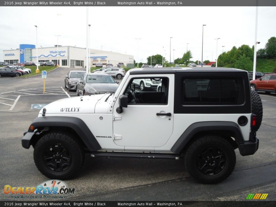 2016 Jeep Wrangler Willys Wheeler 4x4 Bright White / Black Photo #9