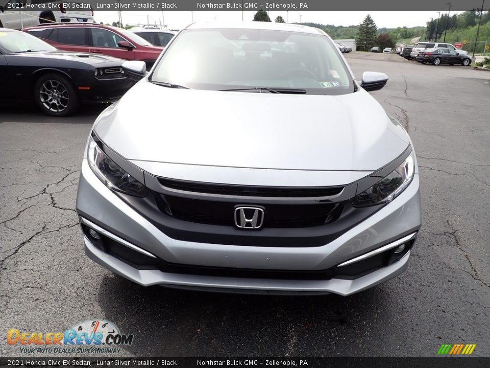 2021 Honda Civic EX Sedan Lunar Silver Metallic / Black Photo #11