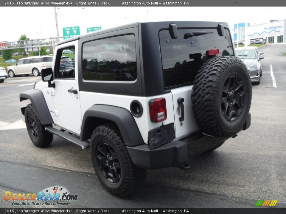 2016 Jeep Wrangler Willys Wheeler 4x4 Bright White / Black Photo #10