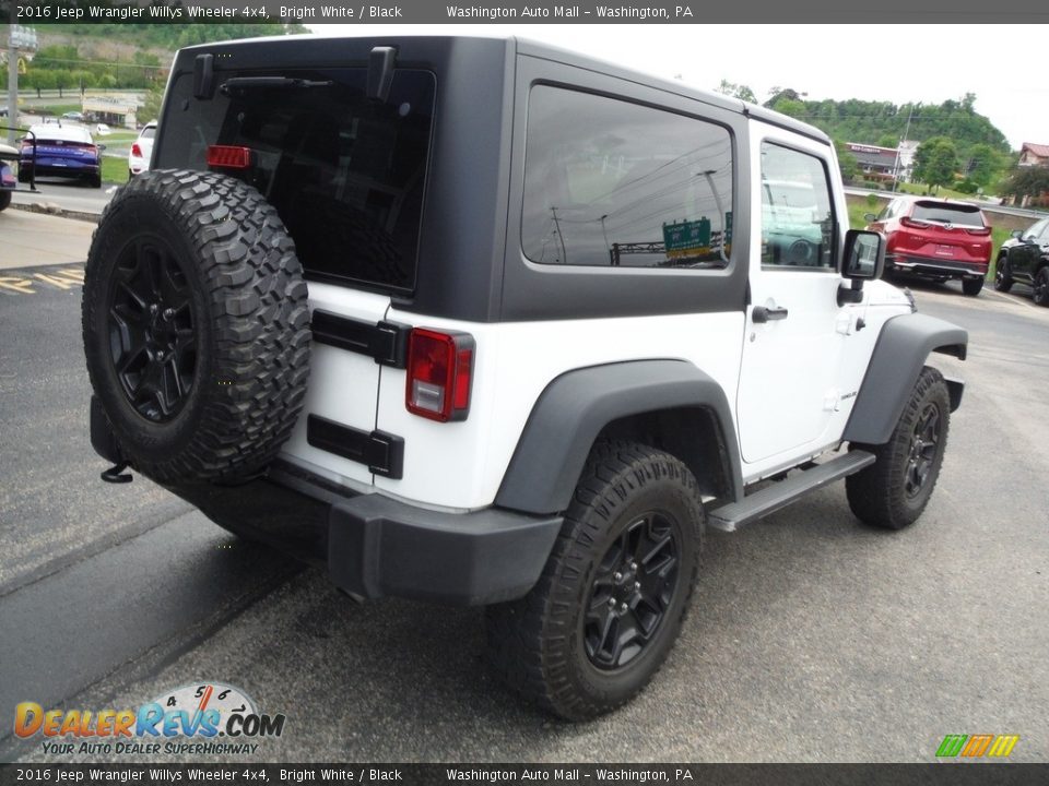 2016 Jeep Wrangler Willys Wheeler 4x4 Bright White / Black Photo #12