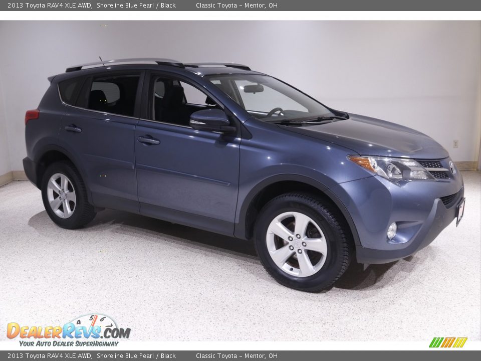 2013 Toyota RAV4 XLE AWD Shoreline Blue Pearl / Black Photo #1