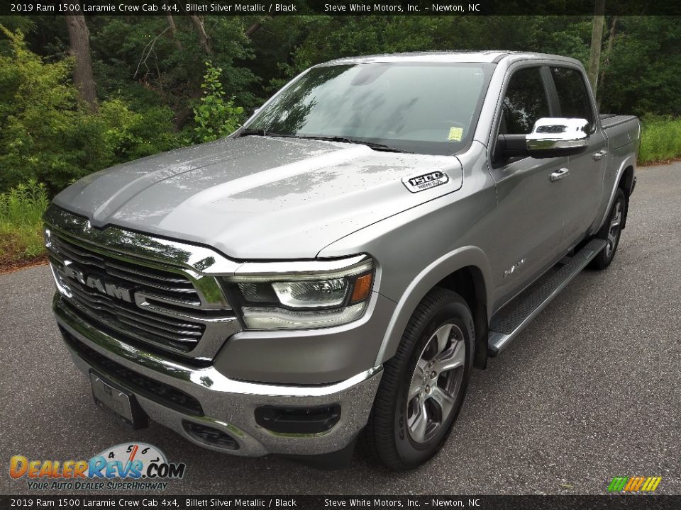 2019 Ram 1500 Laramie Crew Cab 4x4 Billett Silver Metallic / Black Photo #2