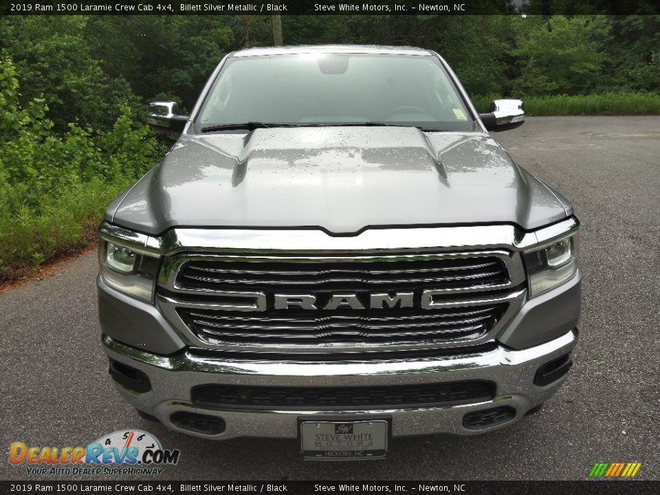 2019 Ram 1500 Laramie Crew Cab 4x4 Billett Silver Metallic / Black Photo #3