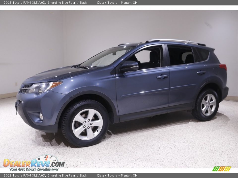 2013 Toyota RAV4 XLE AWD Shoreline Blue Pearl / Black Photo #3