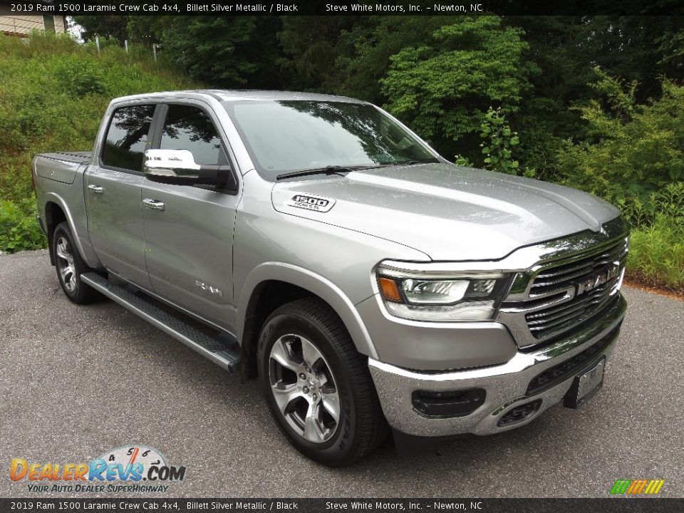 2019 Ram 1500 Laramie Crew Cab 4x4 Billett Silver Metallic / Black Photo #4