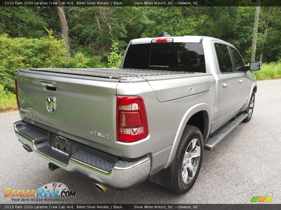 2019 Ram 1500 Laramie Crew Cab 4x4 Billett Silver Metallic / Black Photo #6