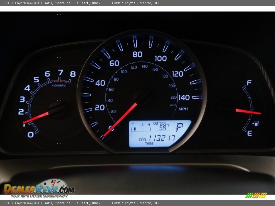 2013 Toyota RAV4 XLE AWD Shoreline Blue Pearl / Black Photo #8