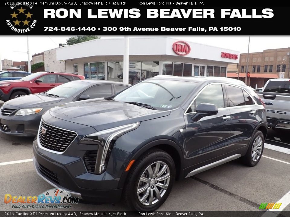 2019 Cadillac XT4 Premium Luxury AWD Shadow Metallic / Jet Black Photo #1