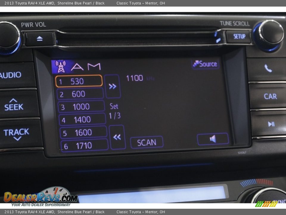 2013 Toyota RAV4 XLE AWD Shoreline Blue Pearl / Black Photo #10