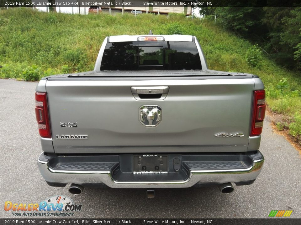 2019 Ram 1500 Laramie Crew Cab 4x4 Billett Silver Metallic / Black Photo #8