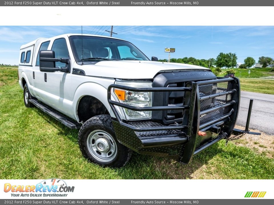 2012 Ford F250 Super Duty XLT Crew Cab 4x4 Oxford White / Steel Photo #1