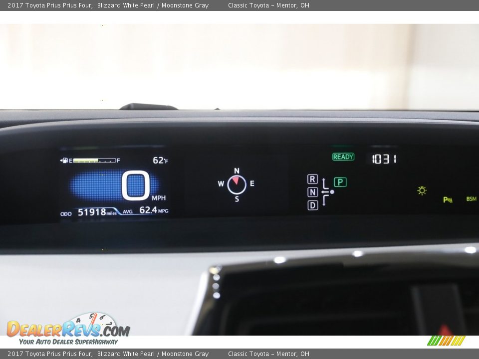 2017 Toyota Prius Prius Four Blizzard White Pearl / Moonstone Gray Photo #8