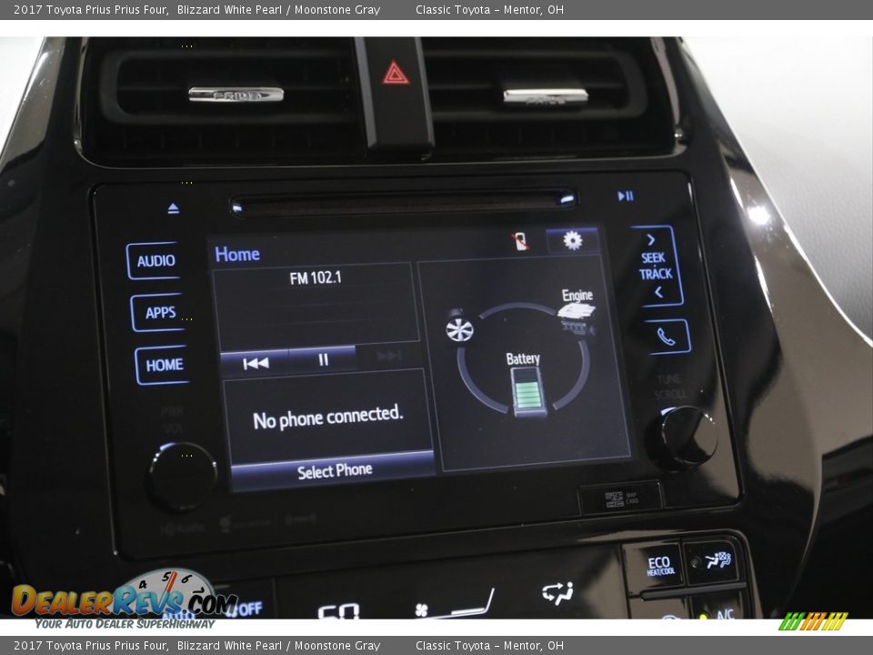 2017 Toyota Prius Prius Four Blizzard White Pearl / Moonstone Gray Photo #10