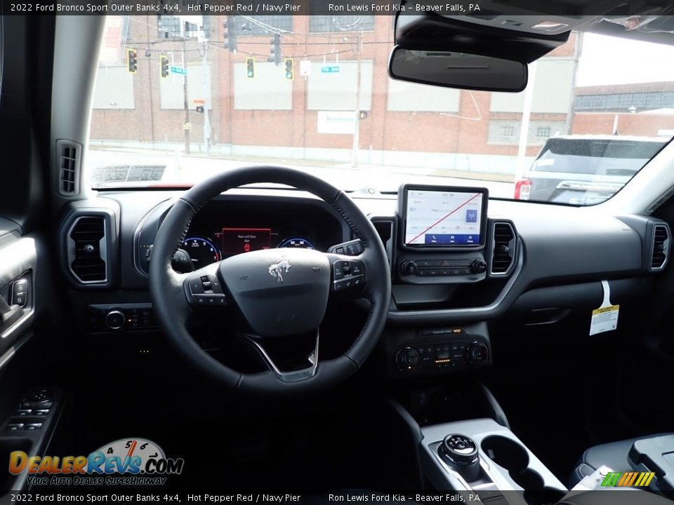 2022 Ford Bronco Sport Outer Banks 4x4 Hot Pepper Red / Navy Pier Photo #14