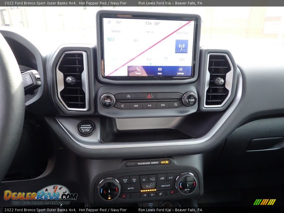 2022 Ford Bronco Sport Outer Banks 4x4 Hot Pepper Red / Navy Pier Photo #16