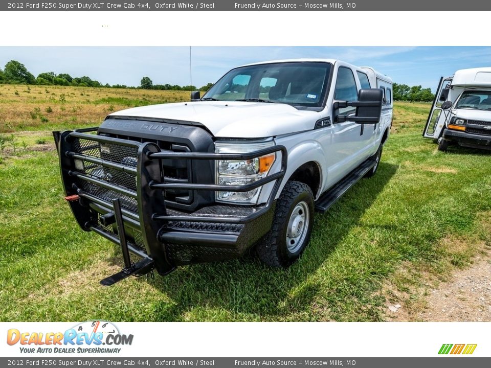 2012 Ford F250 Super Duty XLT Crew Cab 4x4 Oxford White / Steel Photo #8