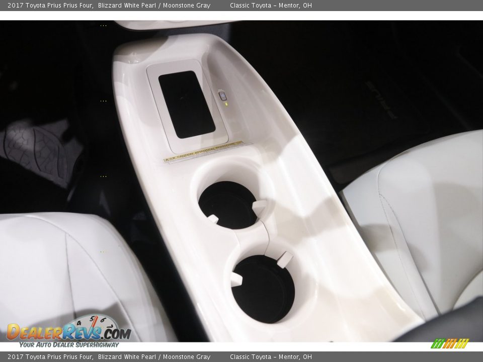 2017 Toyota Prius Prius Four Blizzard White Pearl / Moonstone Gray Photo #15