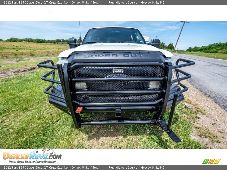 2012 Ford F250 Super Duty XLT Crew Cab 4x4 Oxford White / Steel Photo #9