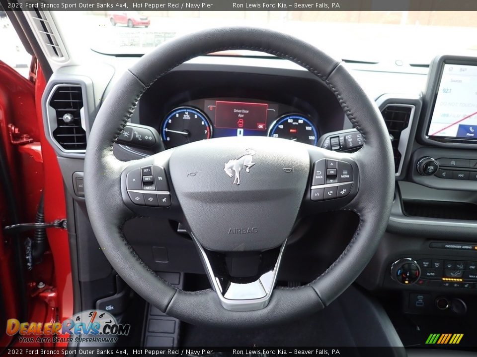 2022 Ford Bronco Sport Outer Banks 4x4 Steering Wheel Photo #19