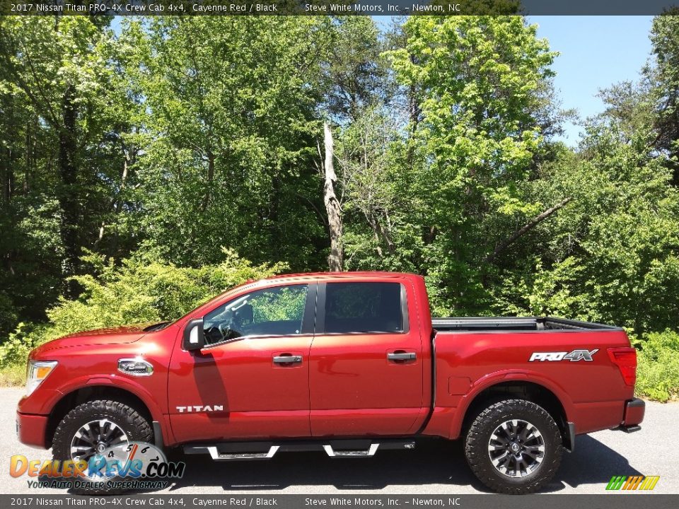 Cayenne Red 2017 Nissan Titan PRO-4X Crew Cab 4x4 Photo #1