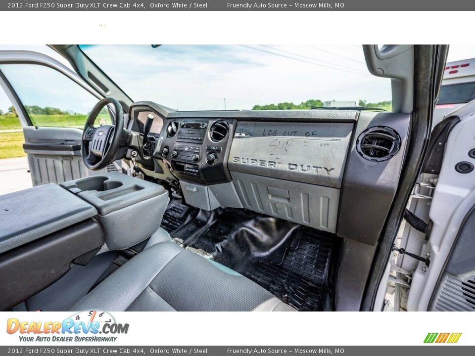 2012 Ford F250 Super Duty XLT Crew Cab 4x4 Oxford White / Steel Photo #23