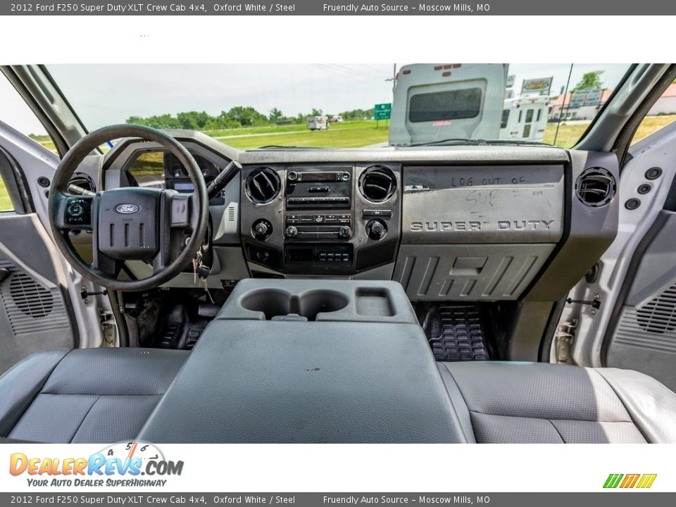 2012 Ford F250 Super Duty XLT Crew Cab 4x4 Oxford White / Steel Photo #26