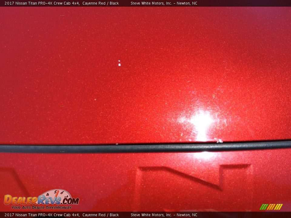 2017 Nissan Titan PRO-4X Crew Cab 4x4 Cayenne Red / Black Photo #4