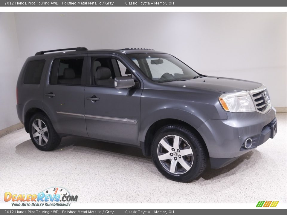 2012 Honda Pilot Touring 4WD Polished Metal Metallic / Gray Photo #1