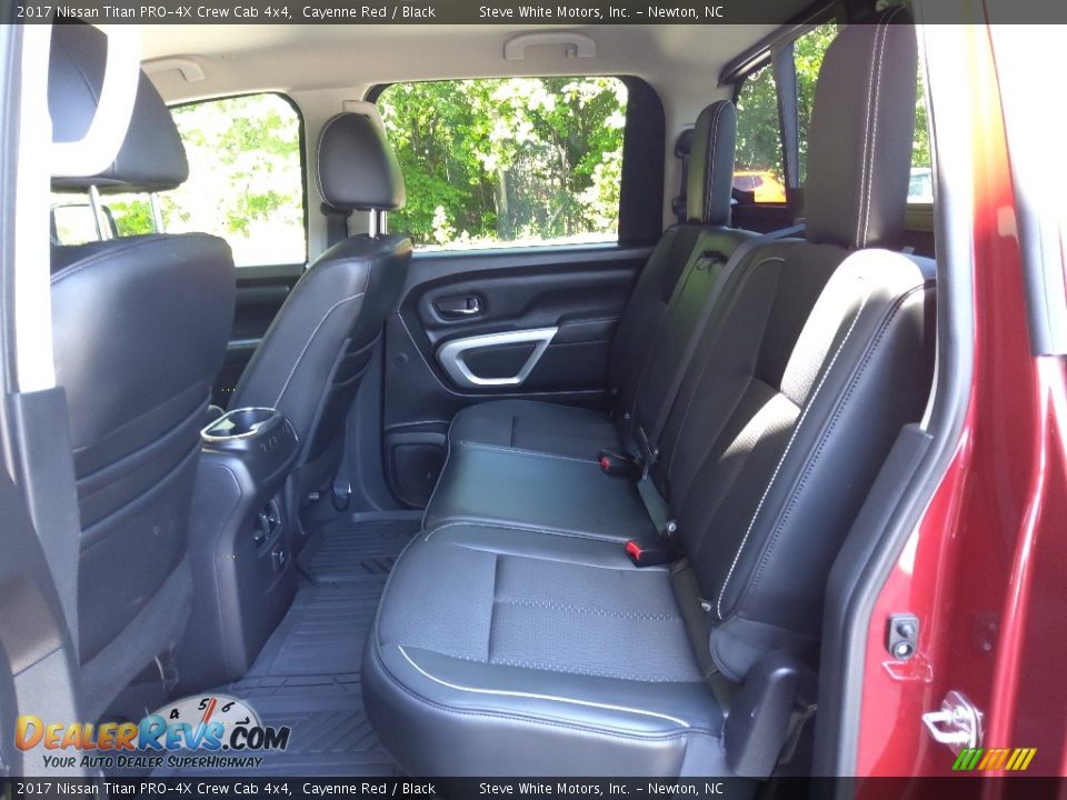 Rear Seat of 2017 Nissan Titan PRO-4X Crew Cab 4x4 Photo #14