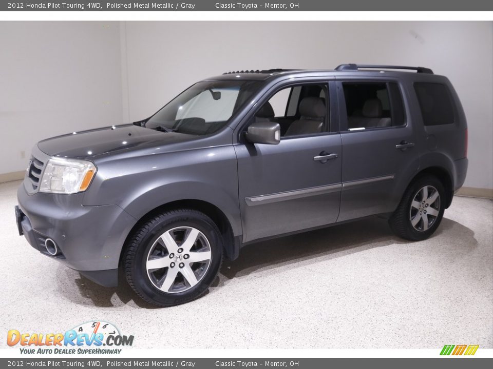 2012 Honda Pilot Touring 4WD Polished Metal Metallic / Gray Photo #3