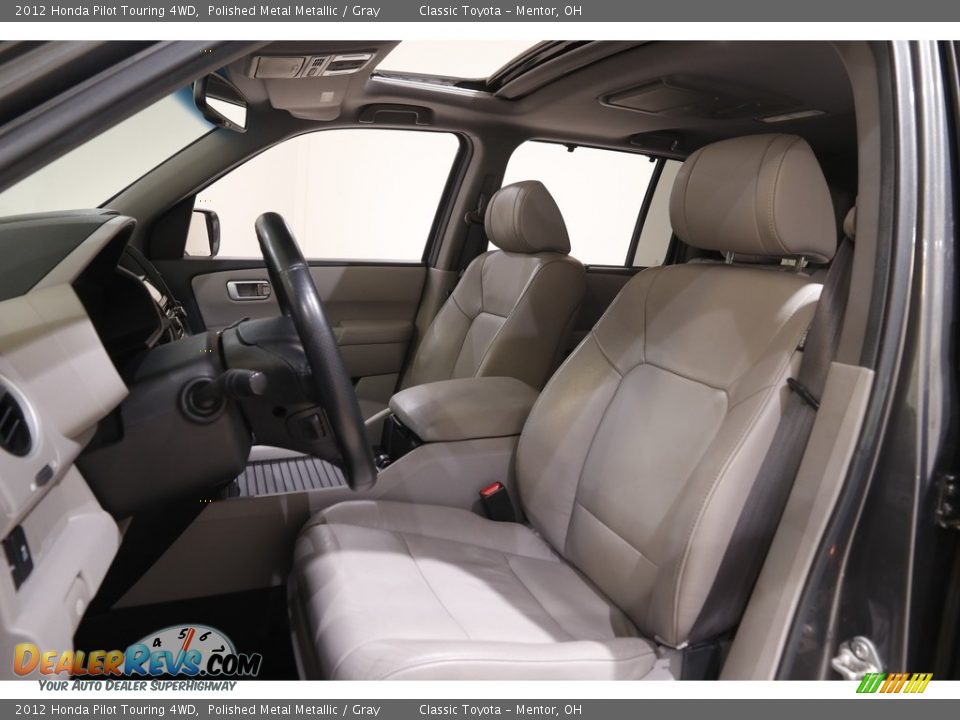 2012 Honda Pilot Touring 4WD Polished Metal Metallic / Gray Photo #5