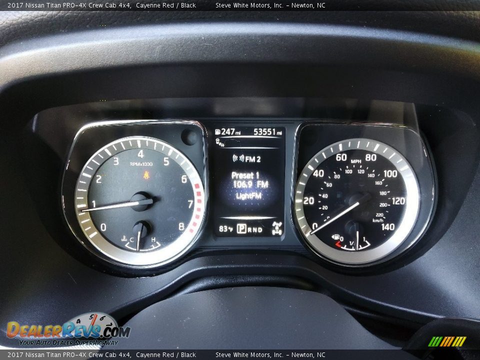 2017 Nissan Titan PRO-4X Crew Cab 4x4 Gauges Photo #20