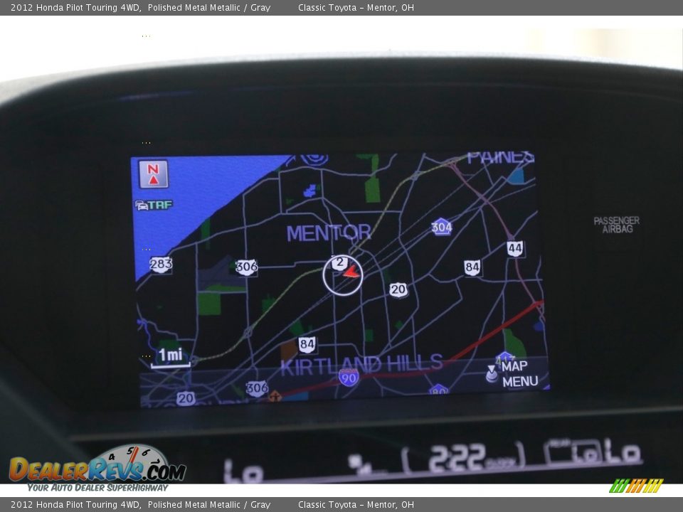 2012 Honda Pilot Touring 4WD Polished Metal Metallic / Gray Photo #11