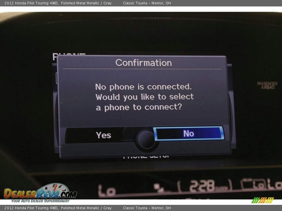 2012 Honda Pilot Touring 4WD Polished Metal Metallic / Gray Photo #13