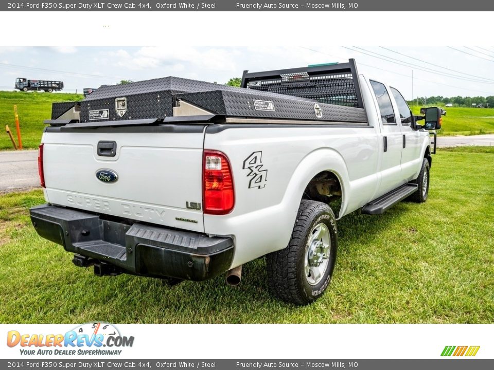 2014 Ford F350 Super Duty XLT Crew Cab 4x4 Oxford White / Steel Photo #4
