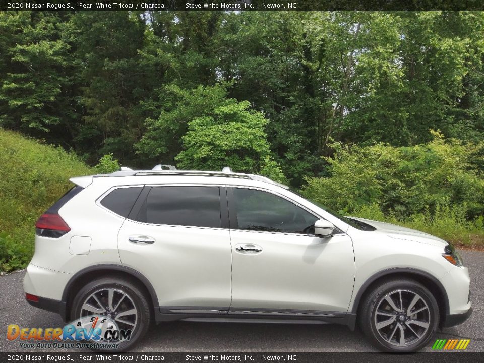 Pearl White Tricoat 2020 Nissan Rogue SL Photo #5