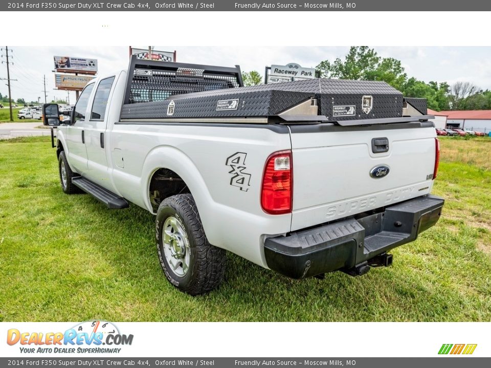 2014 Ford F350 Super Duty XLT Crew Cab 4x4 Oxford White / Steel Photo #6