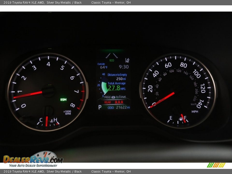 2019 Toyota RAV4 XLE AWD Silver Sky Metallic / Black Photo #8