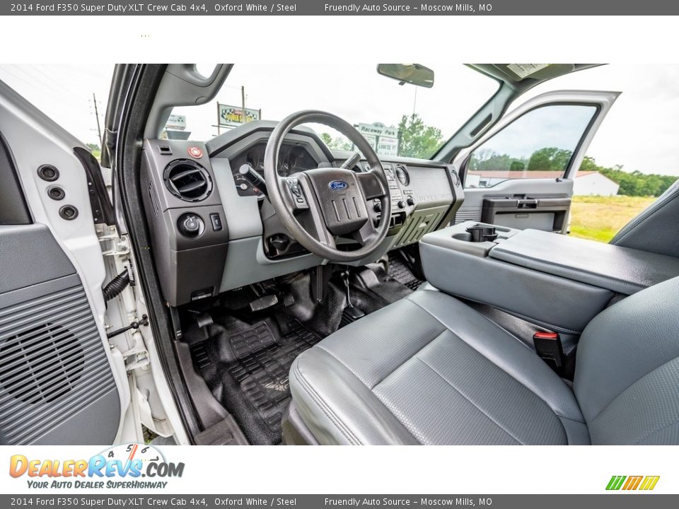 Steel Interior - 2014 Ford F350 Super Duty XLT Crew Cab 4x4 Photo #19