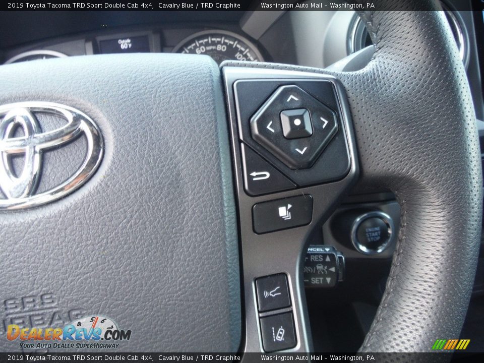 2019 Toyota Tacoma TRD Sport Double Cab 4x4 Cavalry Blue / TRD Graphite Photo #9