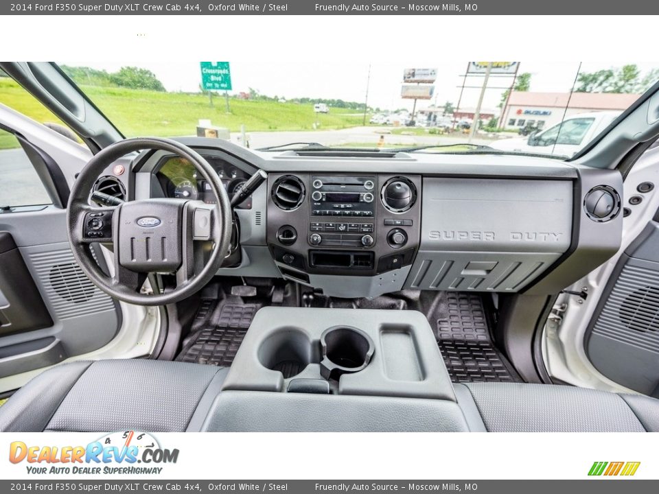 Steel Interior - 2014 Ford F350 Super Duty XLT Crew Cab 4x4 Photo #26