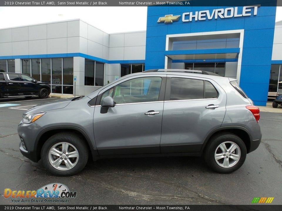 2019 Chevrolet Trax LT AWD Satin Steel Metallic / Jet Black Photo #3