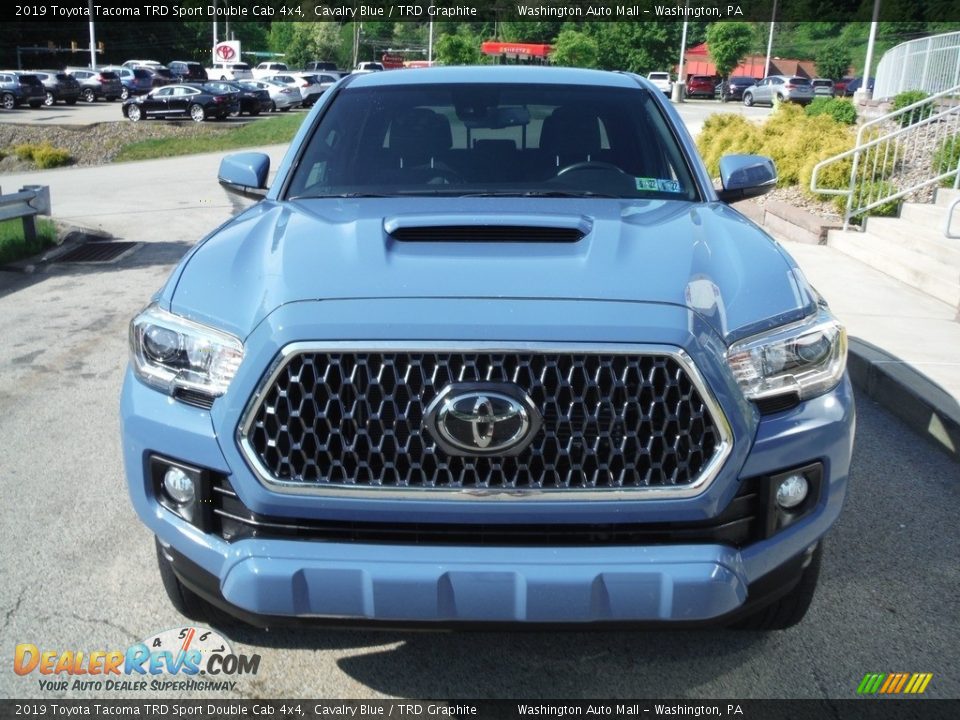 2019 Toyota Tacoma TRD Sport Double Cab 4x4 Cavalry Blue / TRD Graphite Photo #12